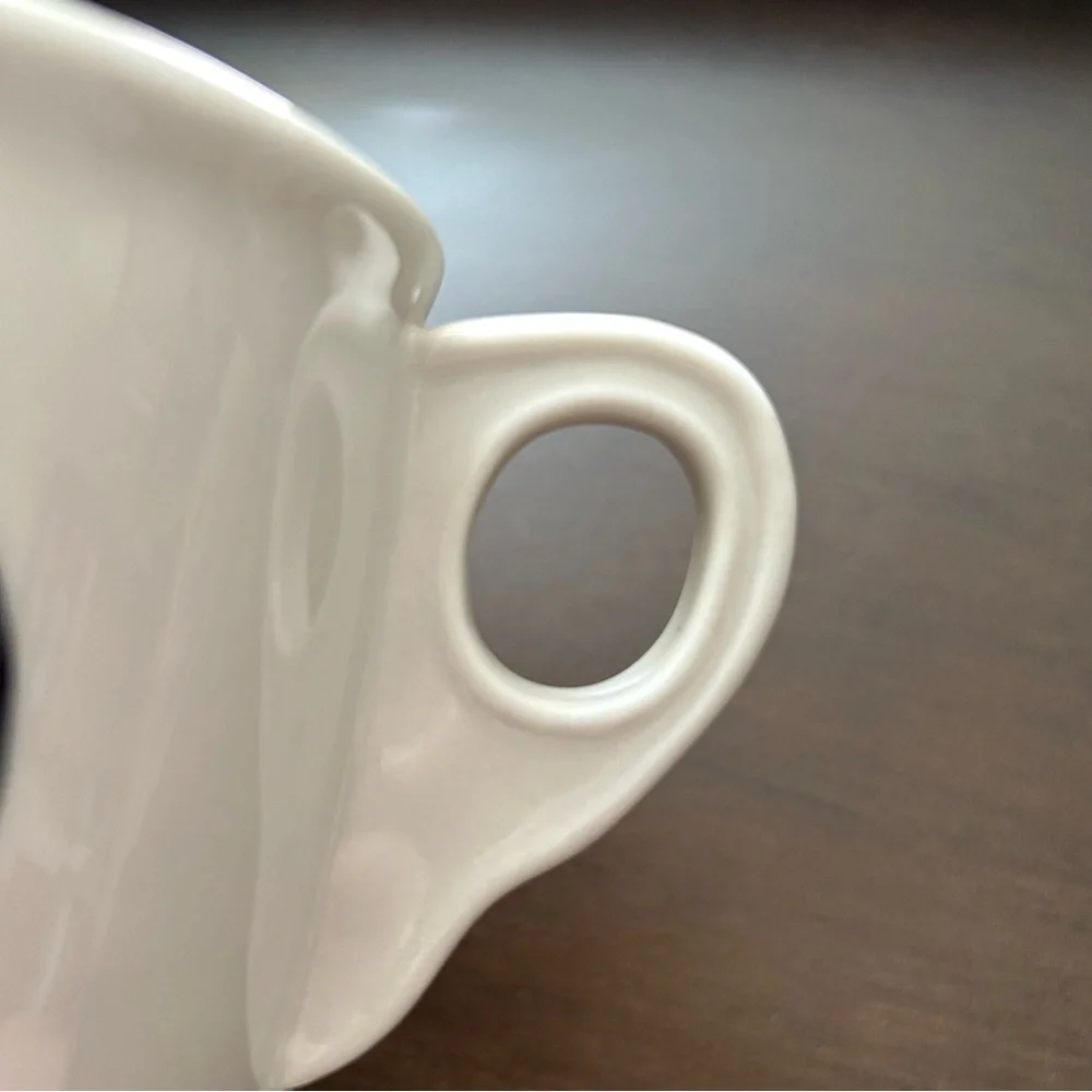 Anthropologie D Initial Mug black white coffee monogram